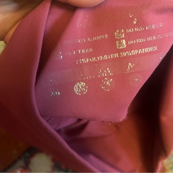 Women's Pink High-Waisted biker Shorts size M - Picture 6 of 6